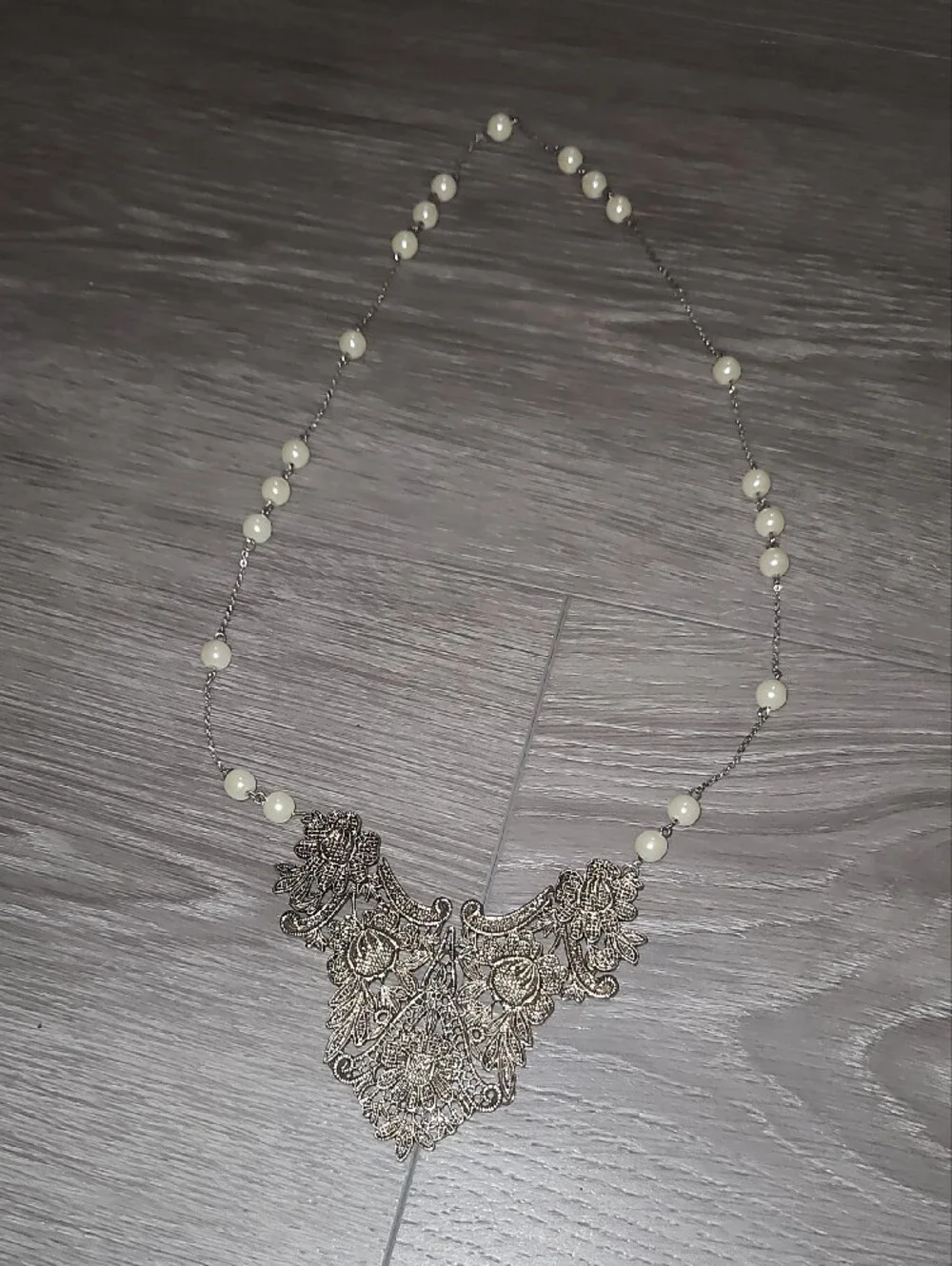 Handcrafted Enchanted Pearl Garden Necklace